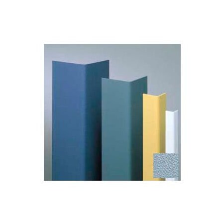 Pawling Vinyl Surface Mounted Corner Guard, 90Deg Corner, 1-1/2" Wings, 12'H, BL Fog, Drilled CGD-12-12-369